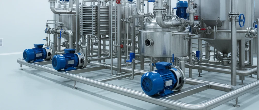 Pompes centrifuges d'alimentation pour échangeurs et réacteurs